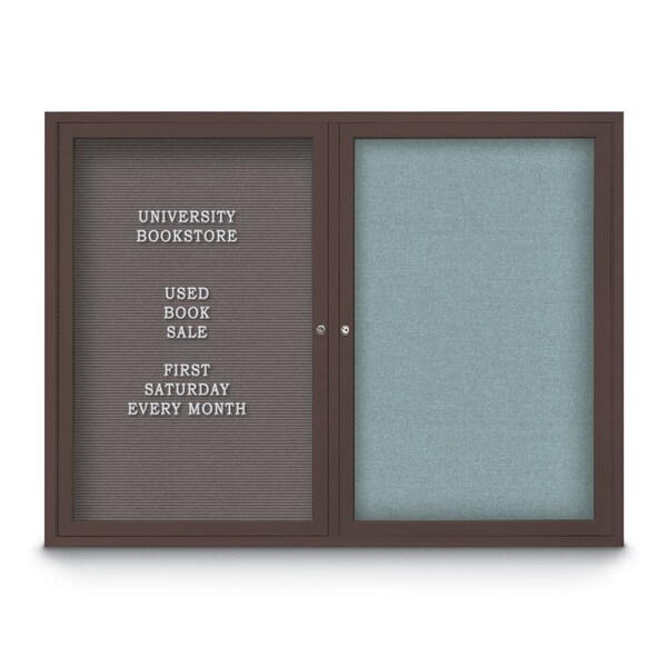 Corkboard, 72"x36", Black/Black